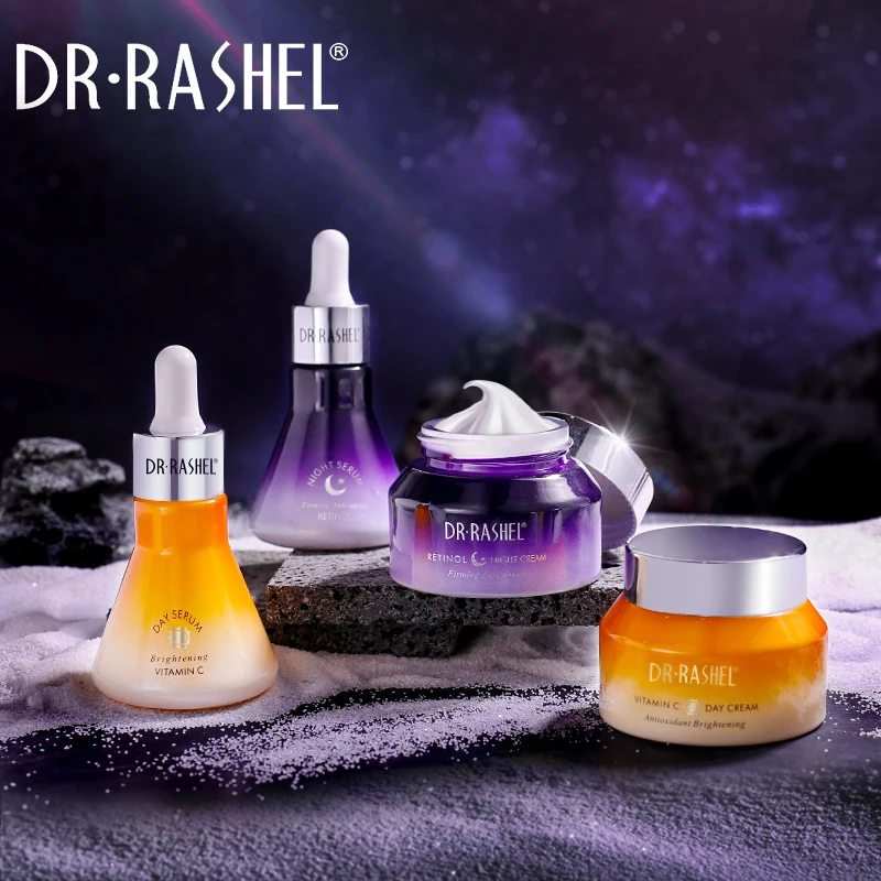 Dr Rashel Brightening Repairing Day And Night Use Retinol Vitamin C Serum Set For Face