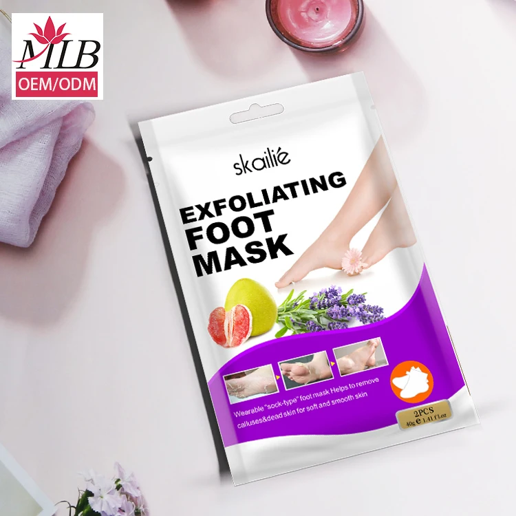Wholesale Foot Scrub Exfoliating Private Label Heel Therapy Peal Mask Pedicure Repair Plantifique Peel off Skin
