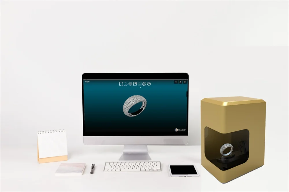 Thunk3d Js300 Jewelry Scanner With High Accurcy 0.01mm For Jewelry