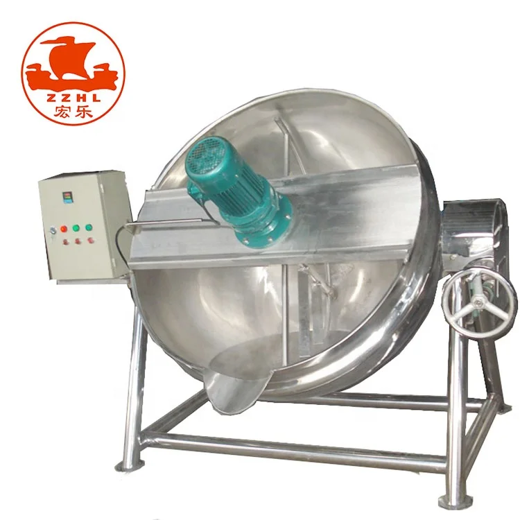 Automatic Pot Mixer Double Tilting Jacketed Kettle Tilting Jacket Cooking Kettle