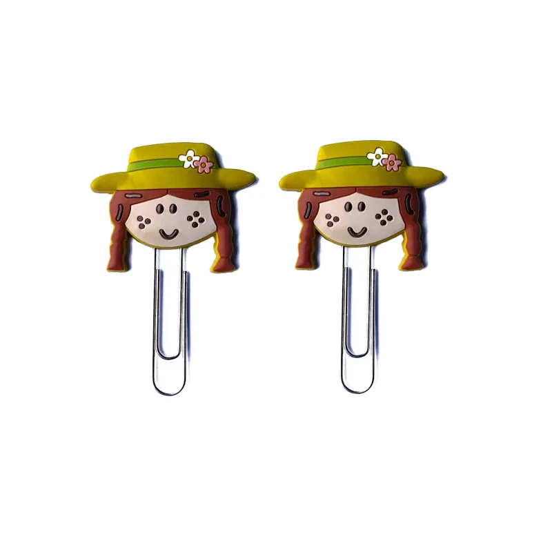 Индивидуальные ПВХ скрепки для бумаги логотип тисненые книжные знаки мягкие закладки Опп сумка продвижения резиновые подарки пластик