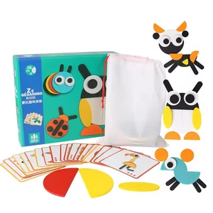 Montessori Funny Animal Shape Toys Jigsaw Puzzle Children Early Educational Multifunctional Creative Toys