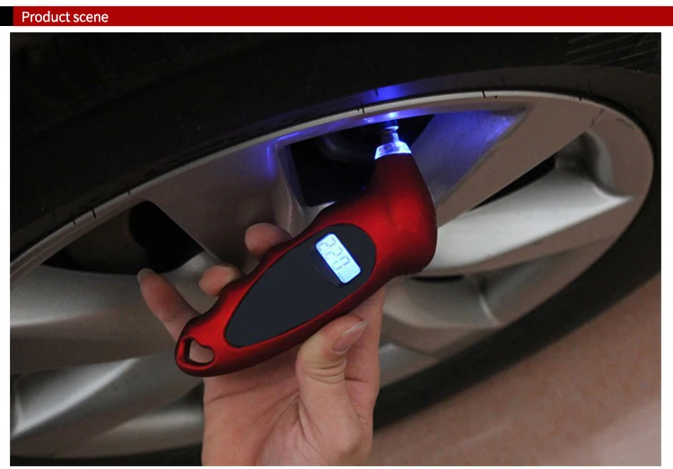 Backlight High-precision Digital Tire Pressure Monitoring Car Tyre Air Tire Pressure Gauges with Meter LCD Display