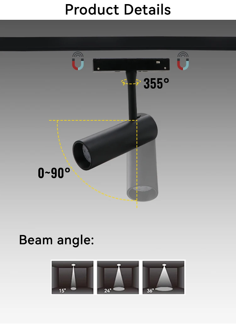 Magnetic Track Light 48v Led Magnetic Track Spotlight Led Track Light ...