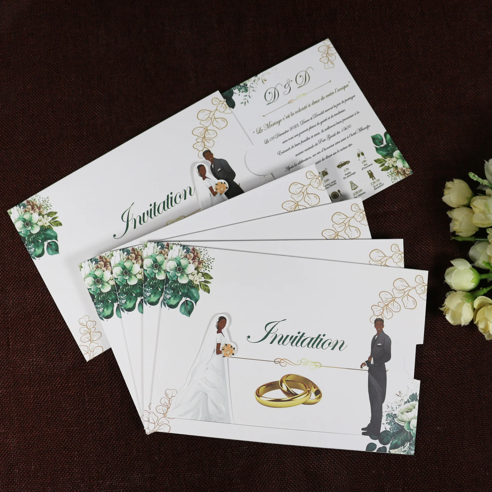 Wholesale Brides and Groom Custom Wedding Invites with Custom Printing  Invitation Card, image size:1646x1646