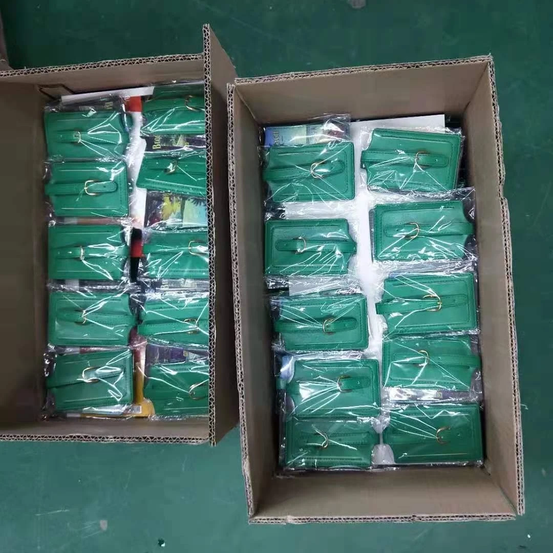 Custom Engraved Real Genuine Leather Luggage Tag Vintage Elegant