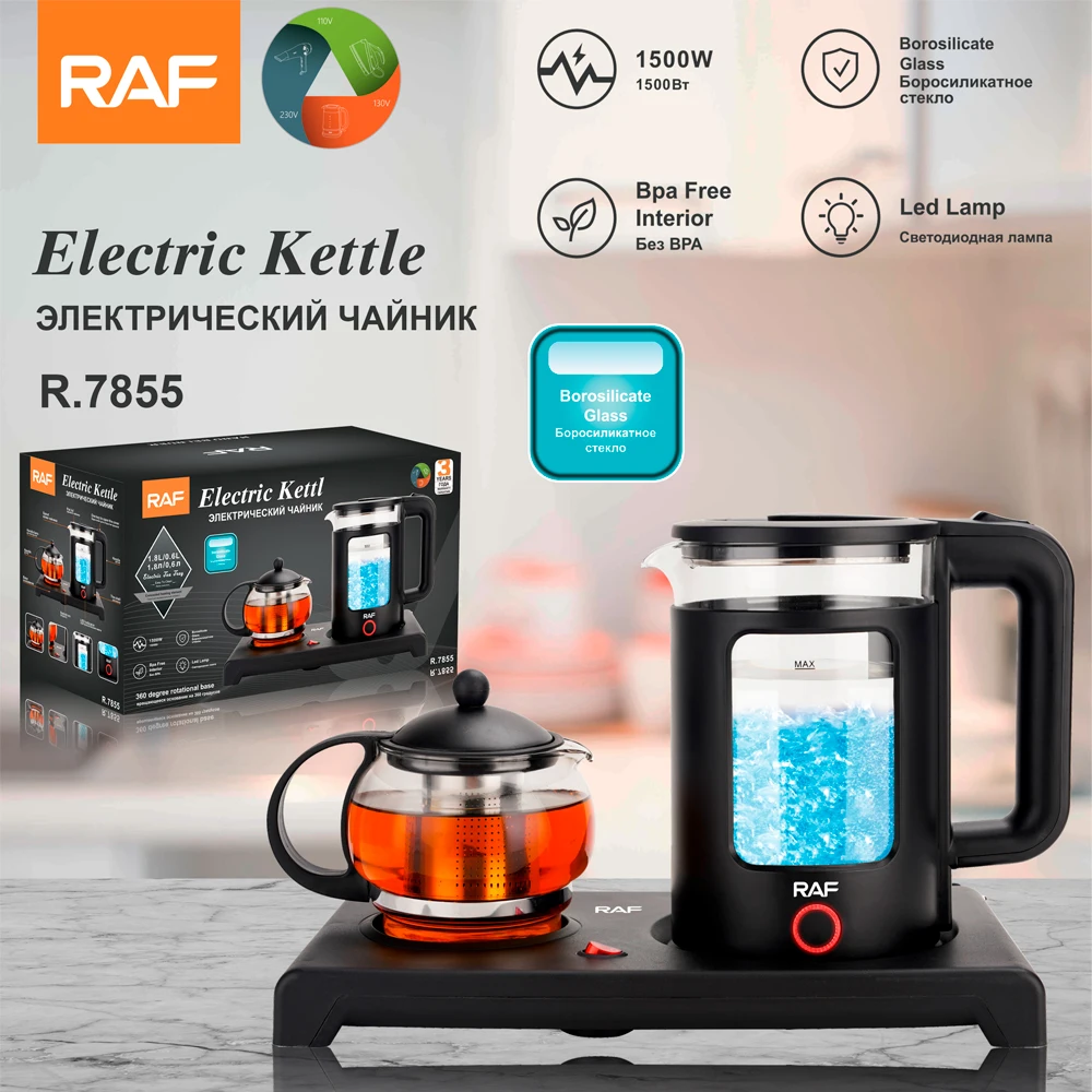 0.6l And 1.8l 2in1 1500w Glass Electric Kettles With Tray Set Buy