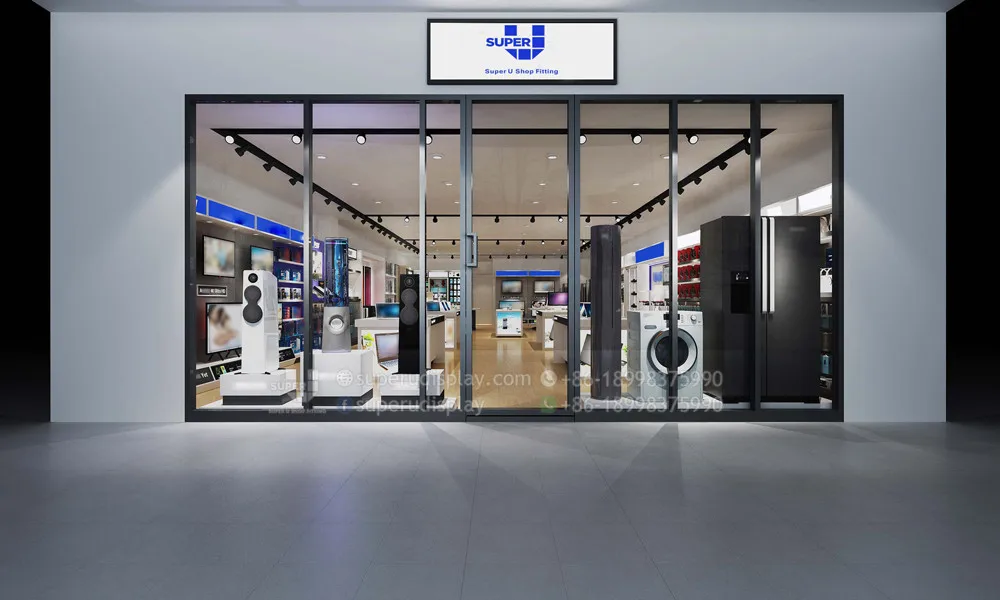 Electronic Display Cellphone Store Display Fixtures 3d Home Appliance Shop Interior Design Ideas New Retail Laptop Store Design