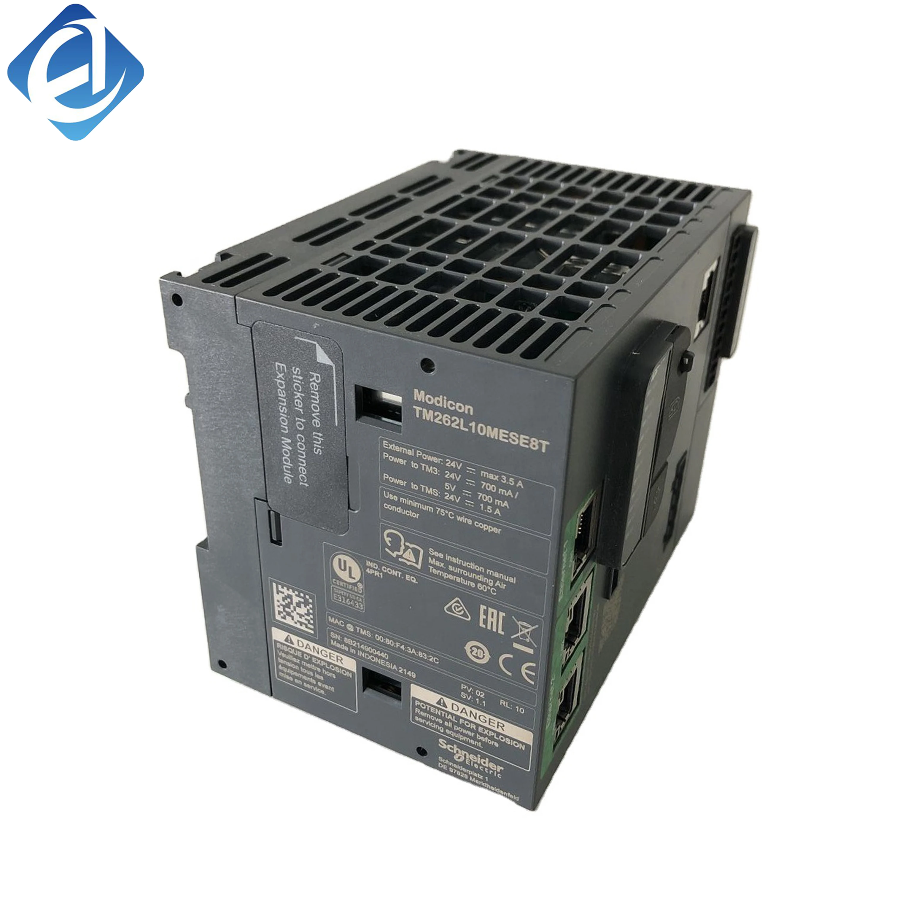 New Original TM262L10MESE8T Modicon TM262 series programmable controller. Integrated Ethernet communication, powerful data processing, rich I/O expansion interface, stable operation and high anti-interference