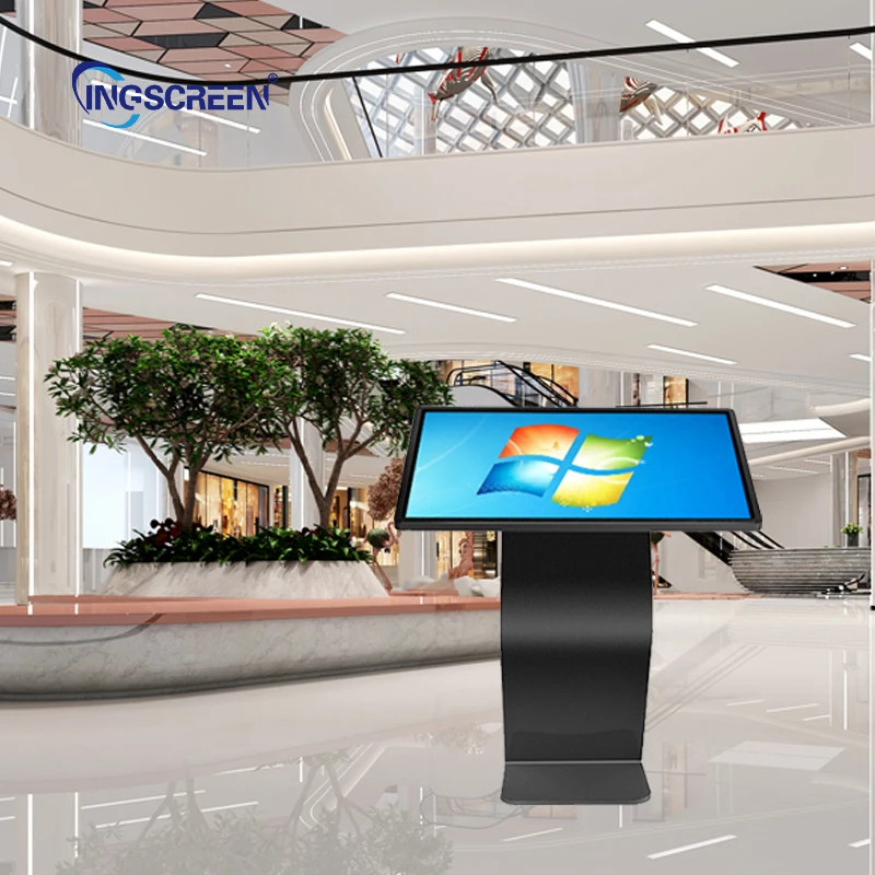 INGSCREEN Portable All in One Computer Interactive Information Lcd Advertising Player Digital Kiosk Touch Screen Kiosk