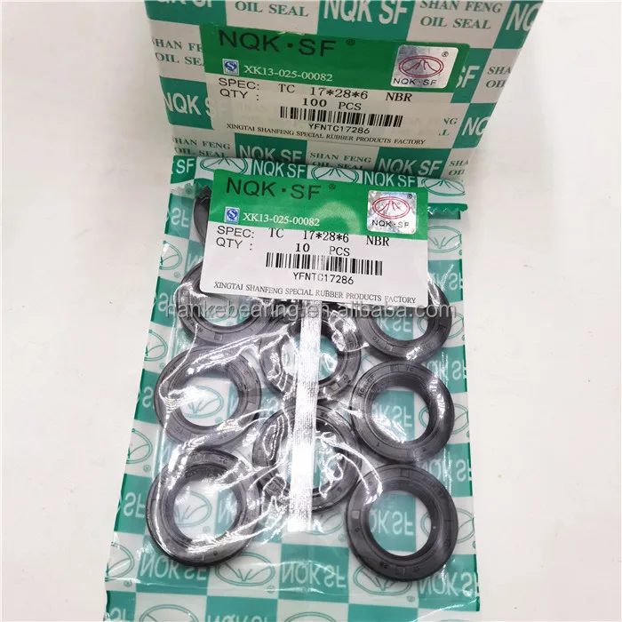 3/8x7/8x1/4 inch Oil Seal TTO Nitrile Rubber Single Lip R21/SC With Spring 