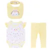 tête de lapin blanc-fond jaune
