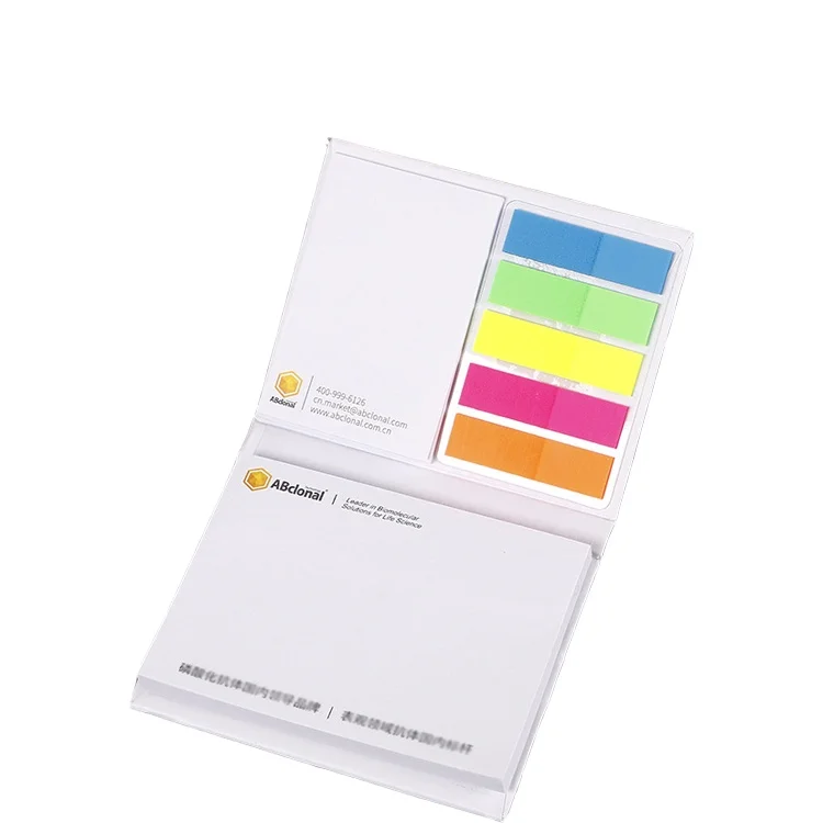 Long Color Transparent Removable Sticky Notes Notepad with Sticky Note Custom
