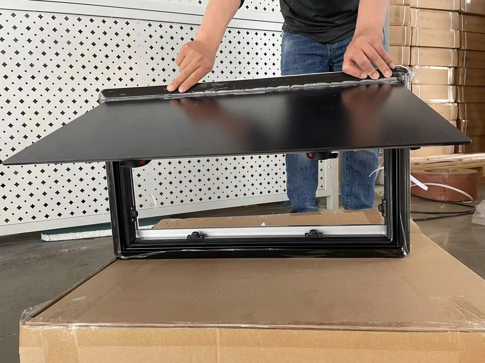 Motorhome Acrylic Caravan Window Handles Rv Sliding Window Screen