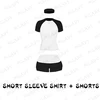 Black shorts set