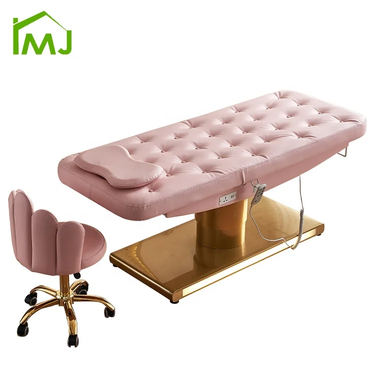 LED Base Modern 3 Motors Table Massage Electric Eyelash Facial Bed Cosmetic Beauty Salon Bed