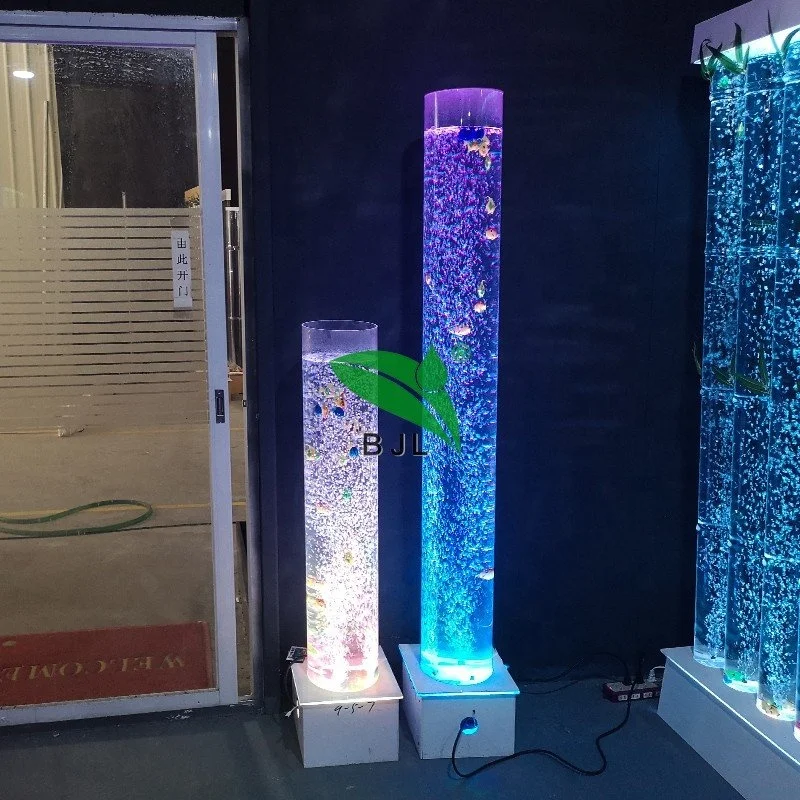 16 Color Change Led Lighted Acrylic Water Bubble Pillars Wedding Columns