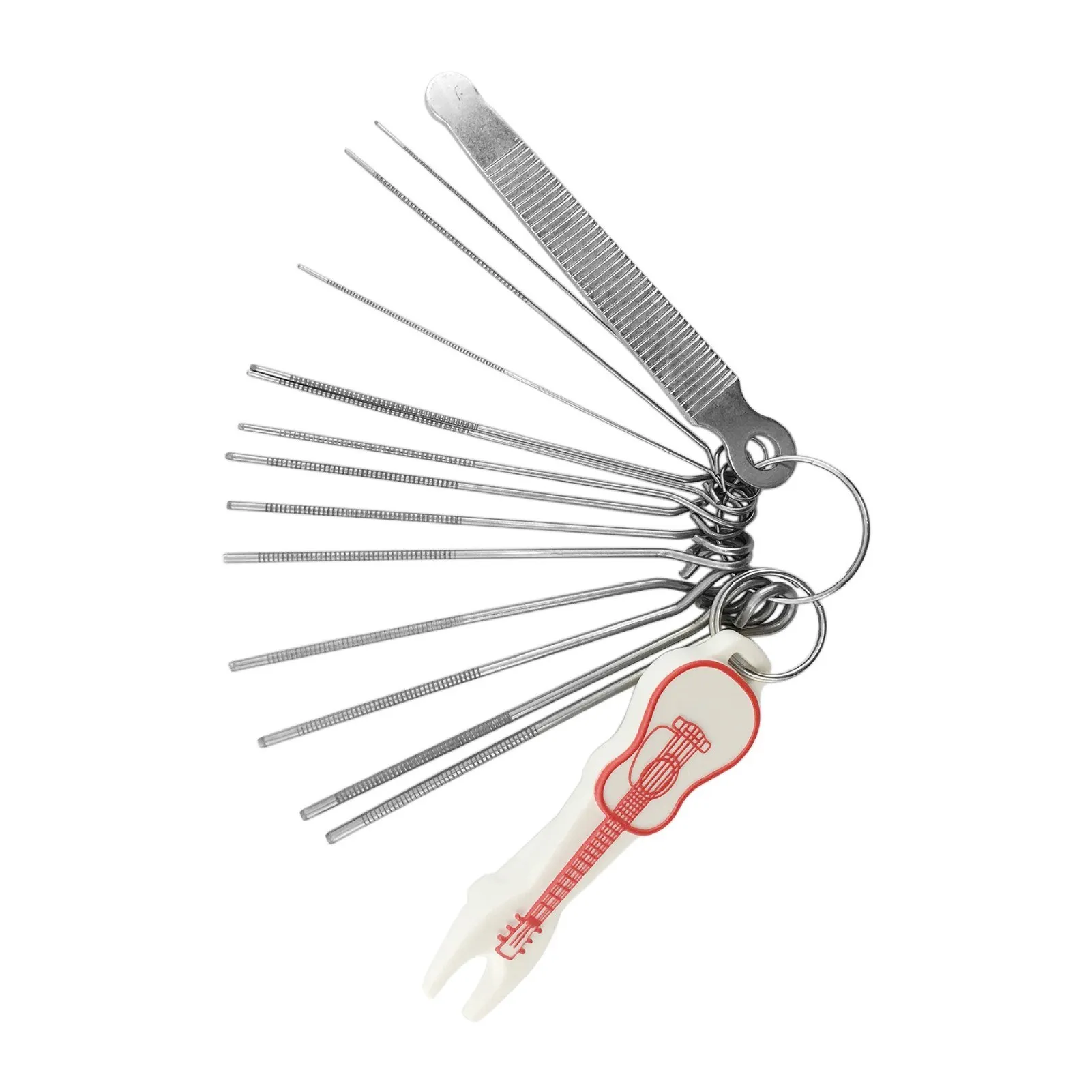 Kit File Per Chitarra - 3 Lime Per Dadi E Ponti, Estrattore Corde, Riparazione Liuteria - Foto 13