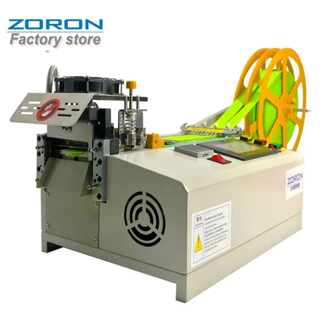 Automatic Computer HOOk & LOOP Tape Cutter Hot&cold Belt Loop Bag Band String Elastic Band Plastic Zipper Satin Cutting Machine