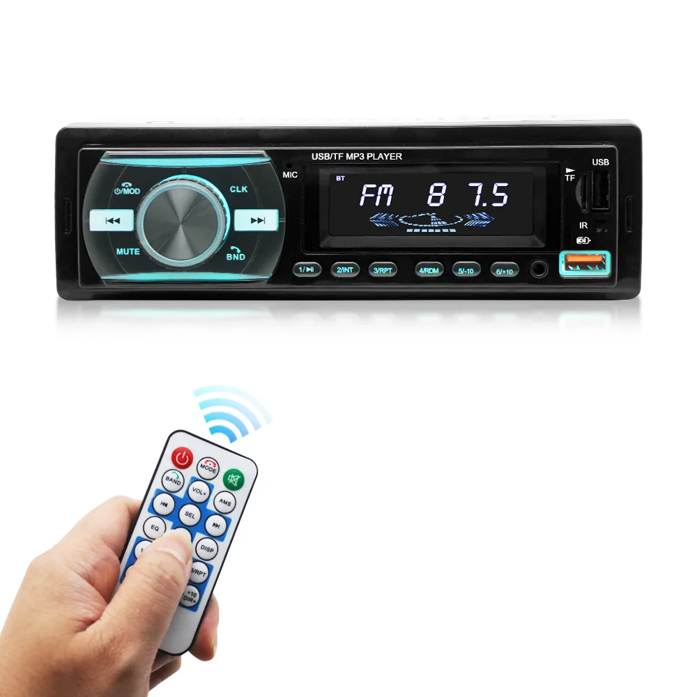 Reproductor de radio cassette 1788E 12 V universal para coche estéreo MP3  reproductor de música FM radio AUX TF tarjeta U disco coche accesorios :  : Electrónicos
