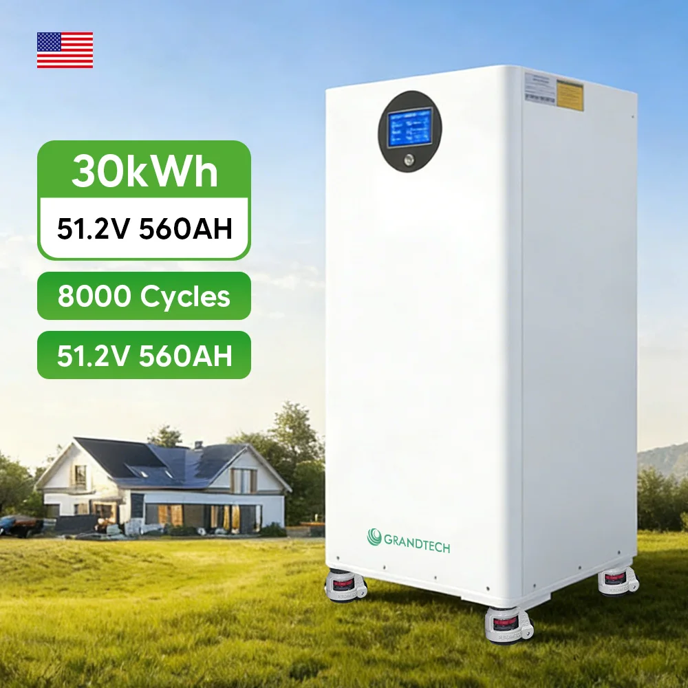 CE UL High Energy 51.2V 100Ah 560ah 5Kw Lifepo4 Battery Pack 10kWh 200Ah 30kwh Lithium Solar Battery 48V With 10 Years Warranty