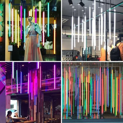 Decorating Color Tube Light RGB T5 T8 Purple Pink Red Blue Green LED Tube Light