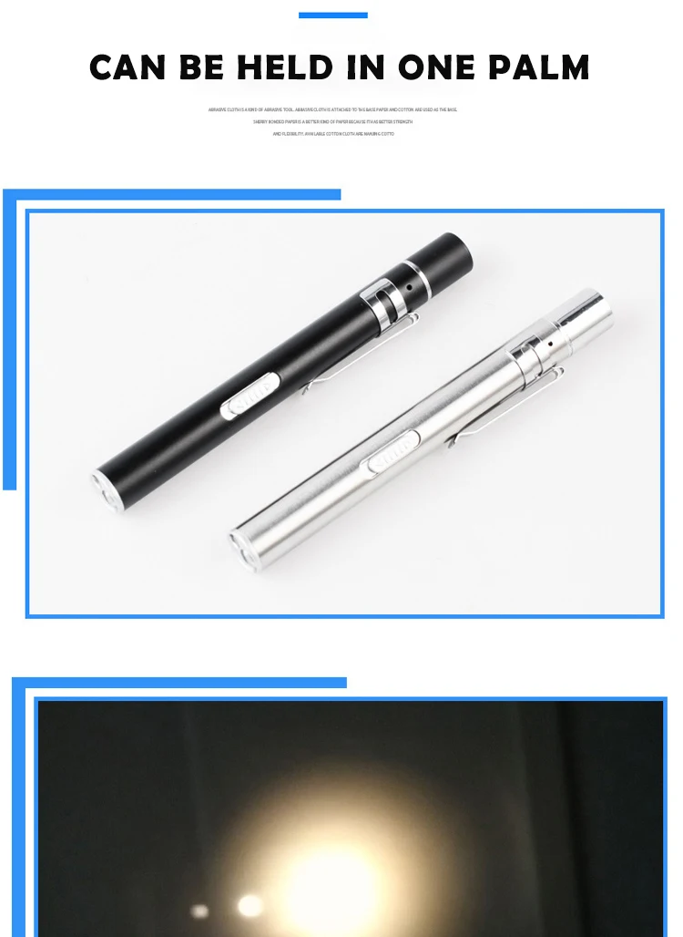 Usb Rechargeable Nursing Medical Mini Penlight Flashlight Dual Light Lampe Torche Led Pen Light