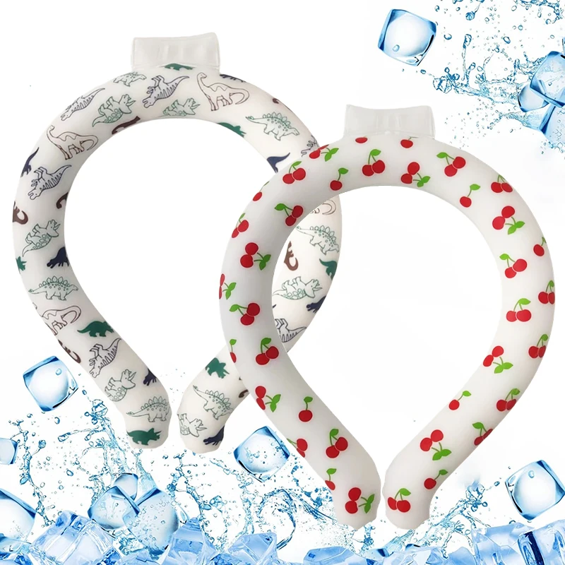 neck cooling tube cold pack neck cooling ring ice pack wrap customized for pets and people neck cooler ring with logo