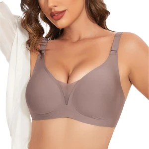 Wholesale Factory Push up Wireless Sleep Jelly Bra and Padded Bralette Seamless Full Cup Bras for Women