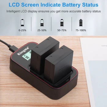 KingMa 1600mAh BLH-1 Reliable Rechargeable BLH1 Battery Packs and LCD Charger Kit for Olympus detail image