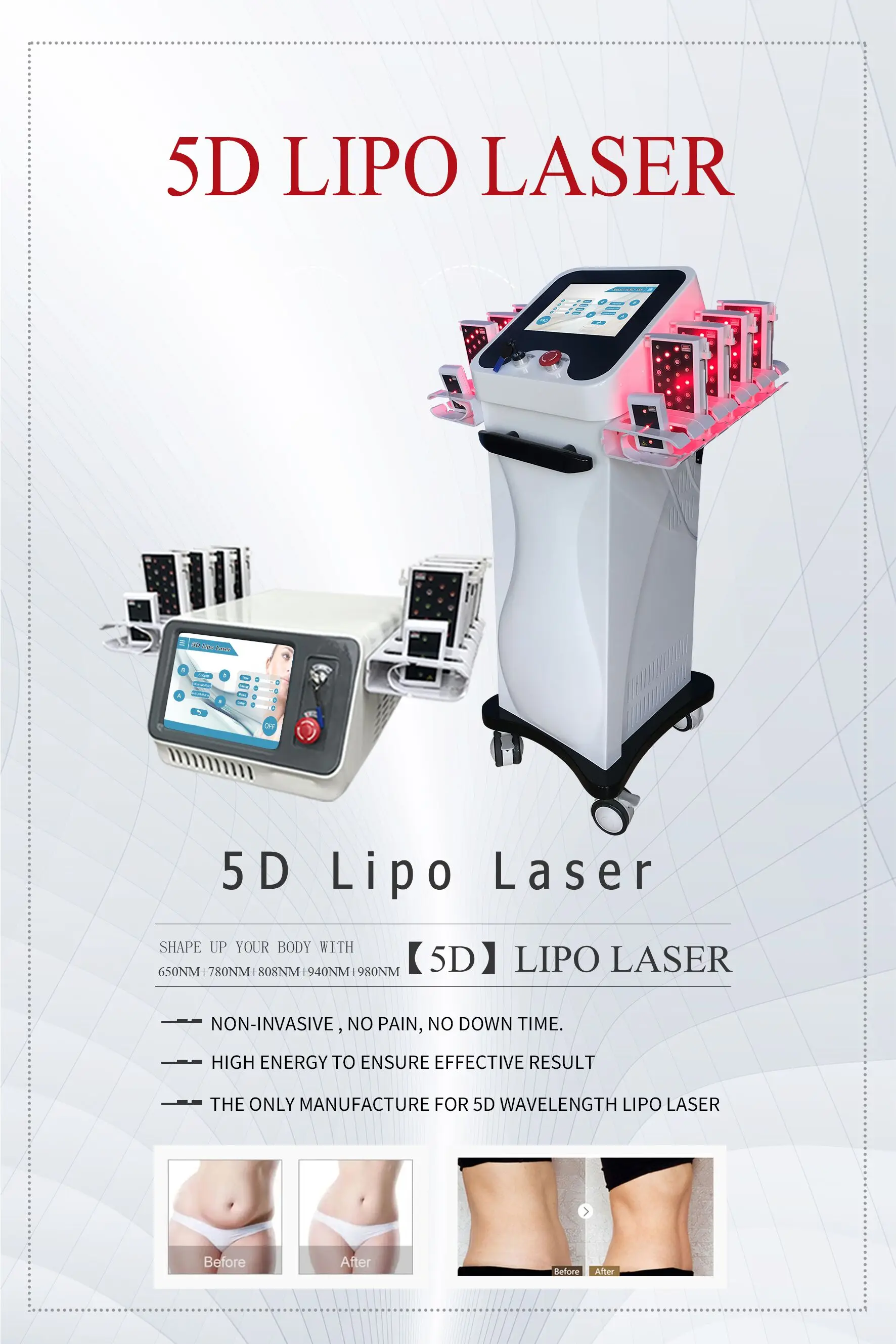 5d Lipo Laser Liposuction Body Contouring Weight Loss Beauty Laser