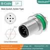 M12-B-5P male M12*1.0