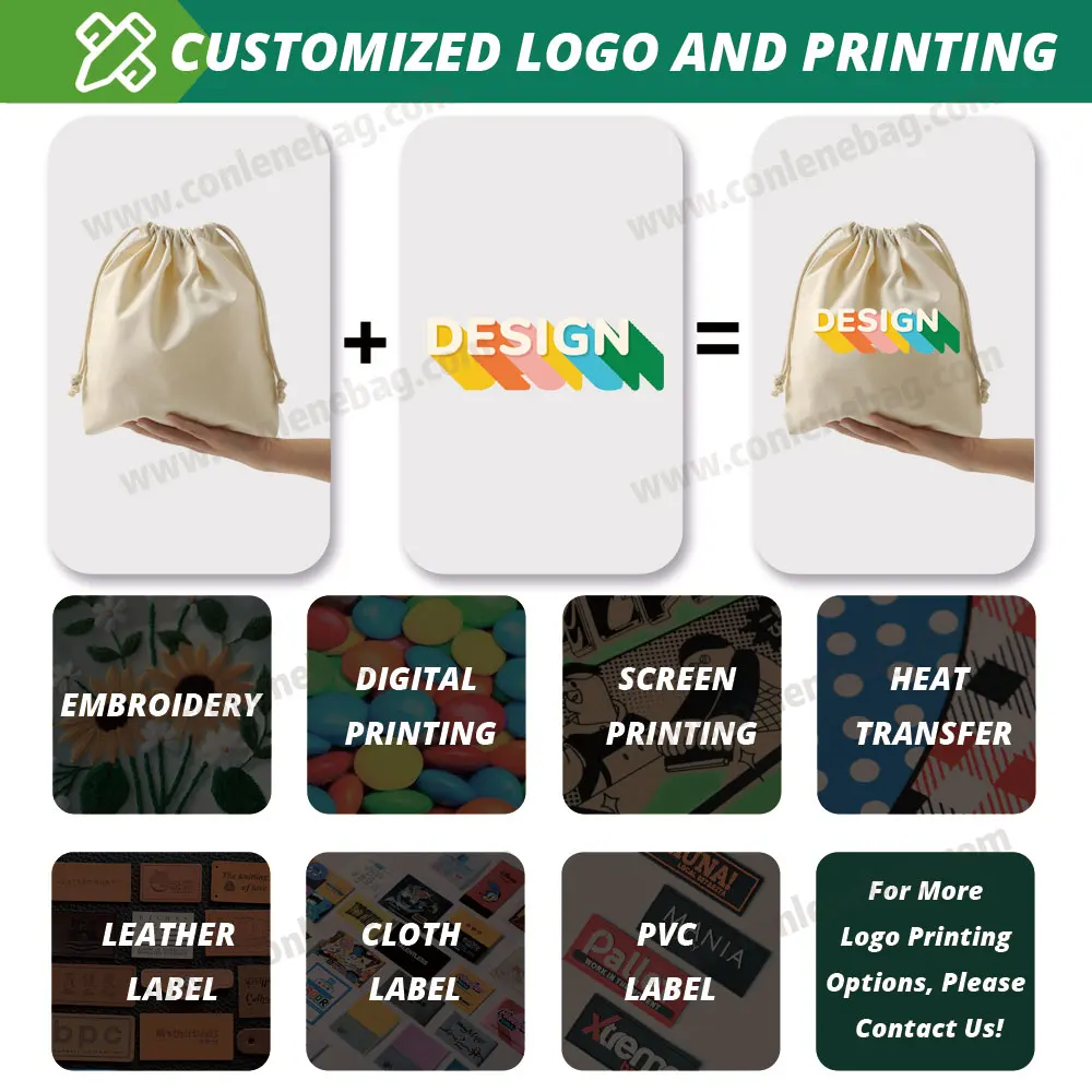 Solid Color Artistic Canvas Tote Bag with Simple Drawstring Design Mini Mobile Phone Key Storage Fashionable Letter Pattern