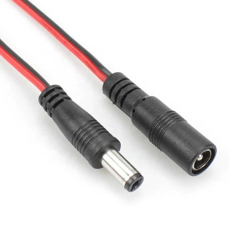 thumbnail image 2 of 5-Pack 3ft DC Power Extension Cables – Male To Female 5.5mm X 2.1mm Barrel Plug 2 of 5