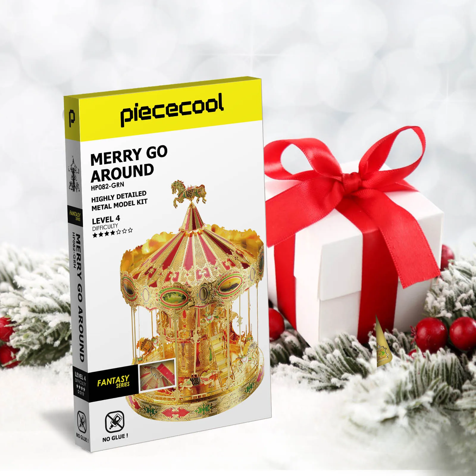 Society6 ケース merry-go-round by EwKaPhoto Carousel 3D Puzzle - Best Novelty Gifts for DIY Enthusiasts