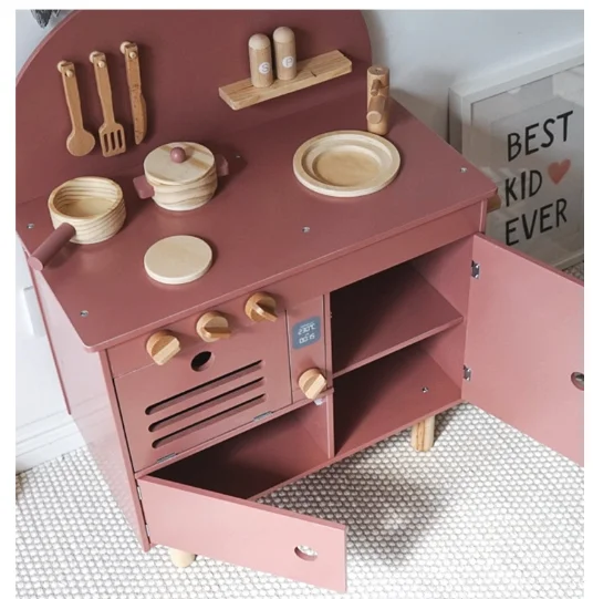 Скандинавская имитация кухонных игрушек, посуда, деревянные игрушки