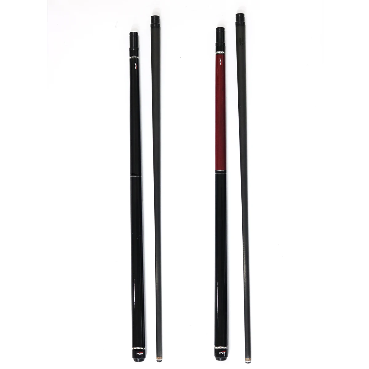 High End Yfen Carbon Fiber Shaft Maple Wood Butt Billiard Jump