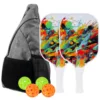 [En stock] 2 raquetas, 4 pelotas, 1 bolsa triangular [Modelo BQ194]