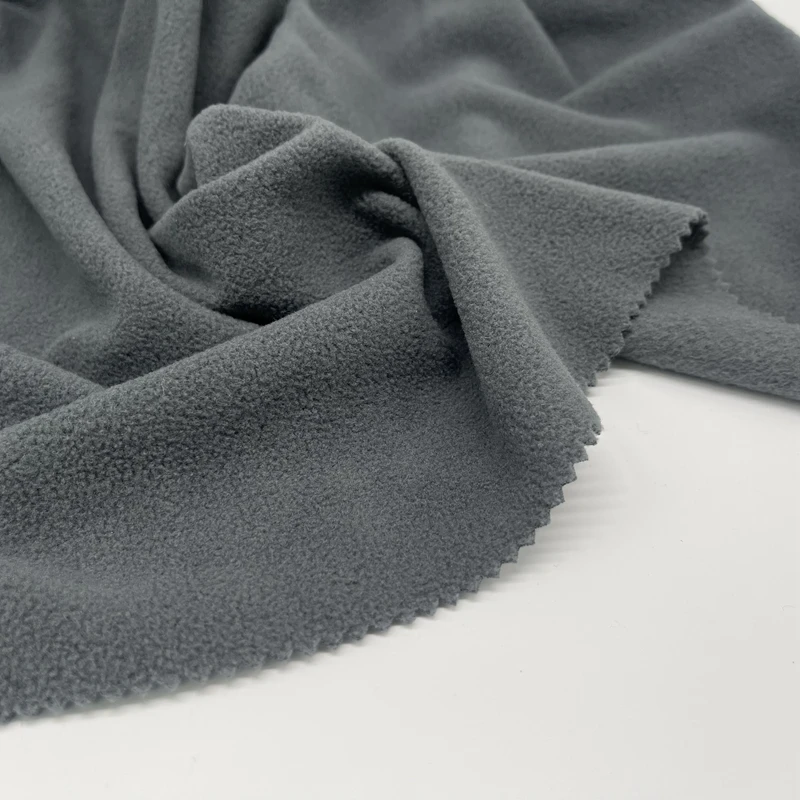 High Quality 100 Polyester Dyed 160gsm Polar Fleece Warm 2 Sides