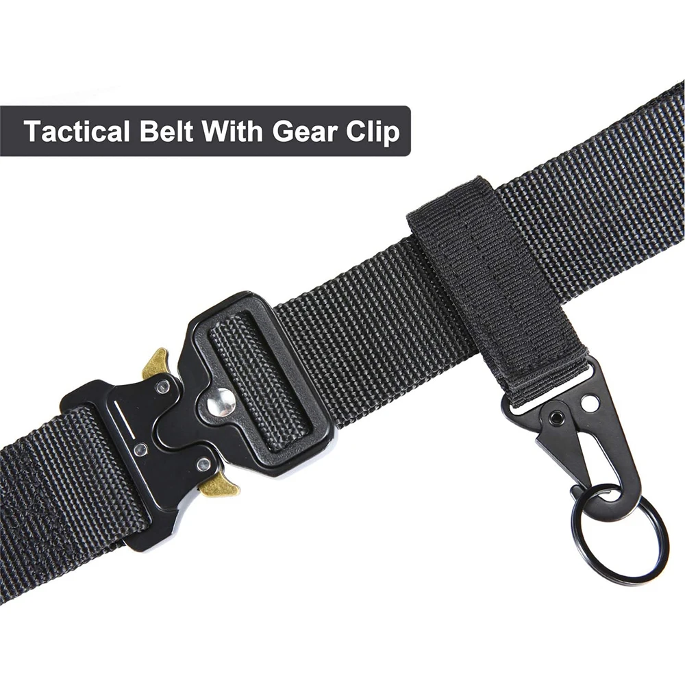 Breathable Men's Multifunctional Tactical Belt Heavy Duty Webbing Belts Adjustable Style Nylon Belts