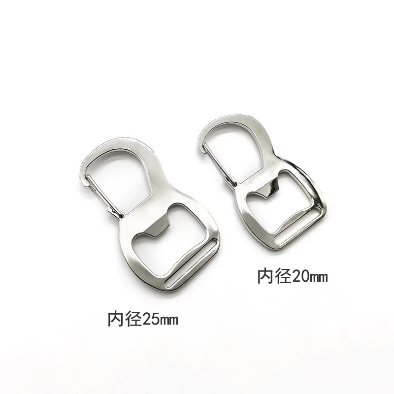 Zinc Alloy Metal Key Chain Custom Logo Bottle Opener Carabiner