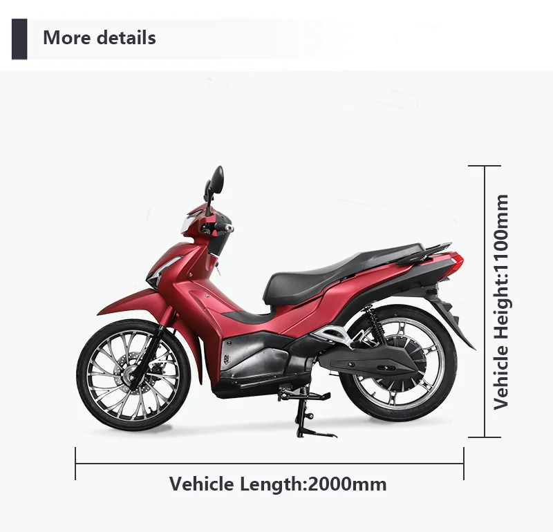 ZXTEC High Performance Electric Motorcycle 2000W - 72V Lithium