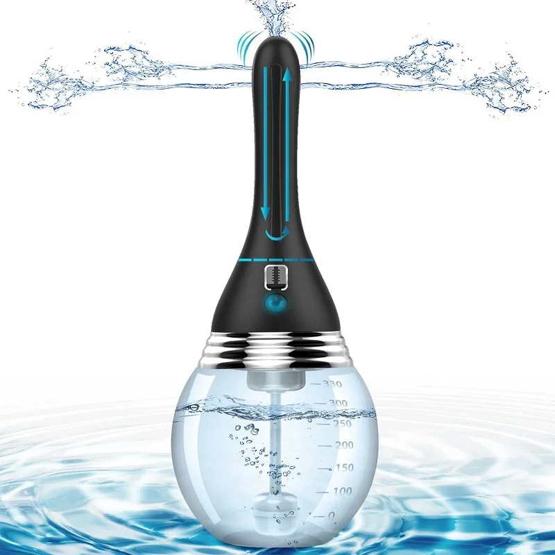 Bulb Design Automatic Electric Ball Enema Vagina Anal Cleaner Douche Anal Sex Toy for Men Women