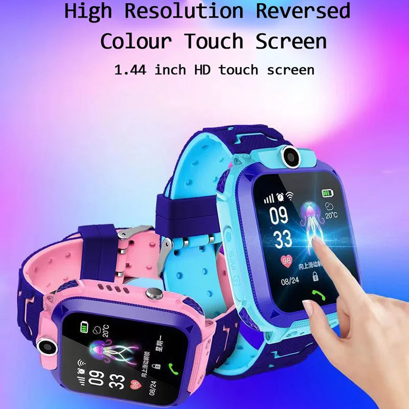 VALDUS Latest Children Waterproof Touch Screen SOS LBS Tracker Smartwatch Kids Smart Watch S12