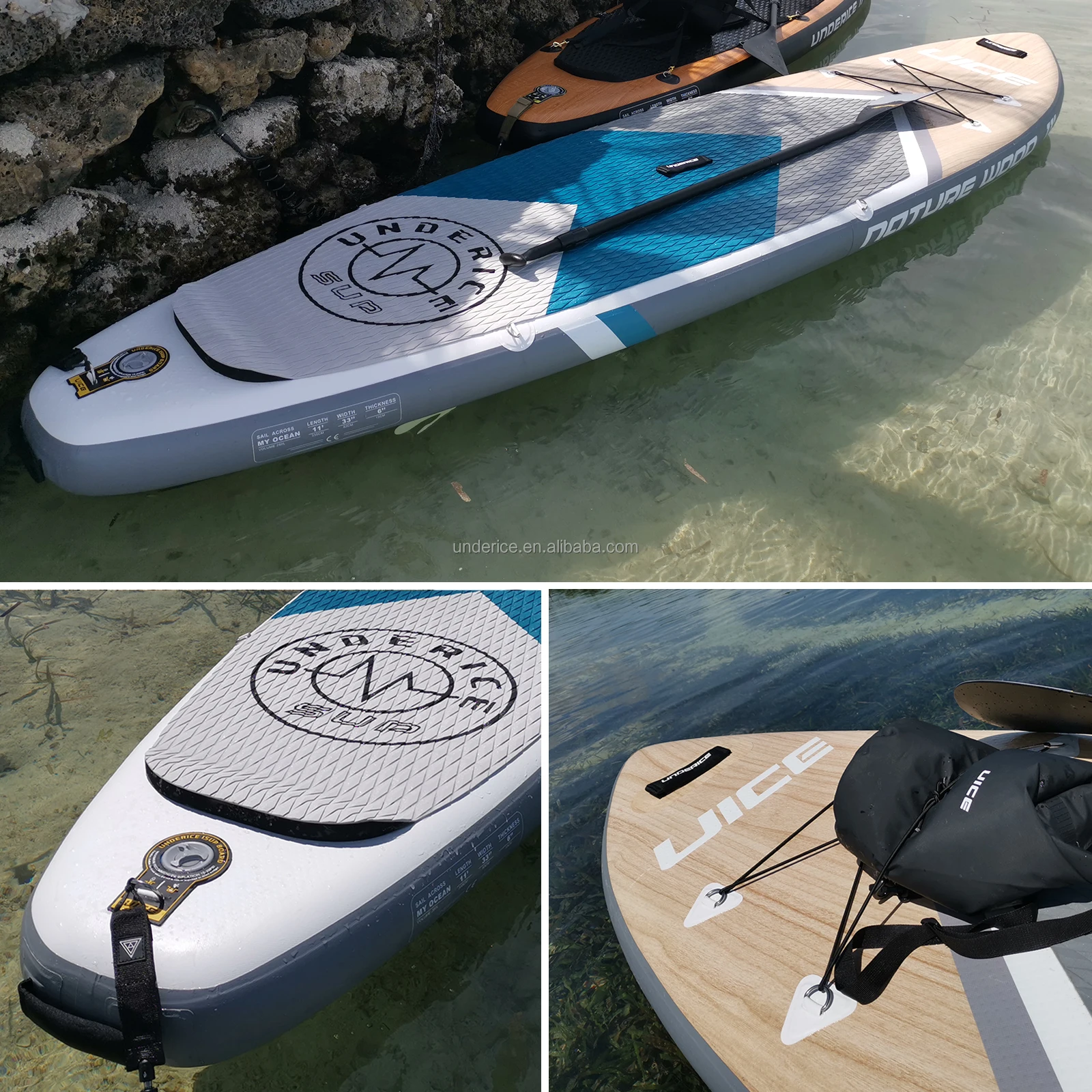 Inflavel Fishing Racing Cruise Tour Water Sport Inflatable Standup Wood