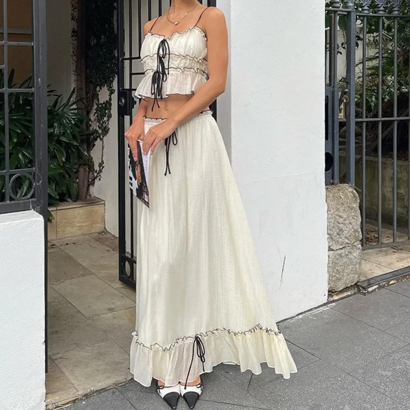 white christmas dresses MATTEMAID Elegant Sexy 2 Piece Set Summer Women Lace Hollow Out 2 piec –  usa-fashion-group.COM