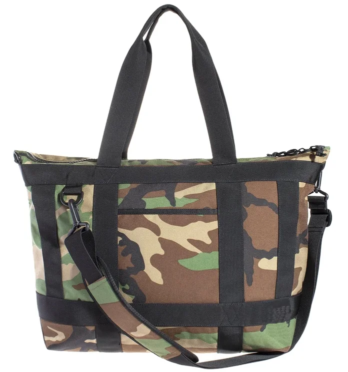 Max Capacity Water-resistant Durable Oxford Camo Travel Outdoor Shopping Lady Quality Utility Shoulder Tote Bag