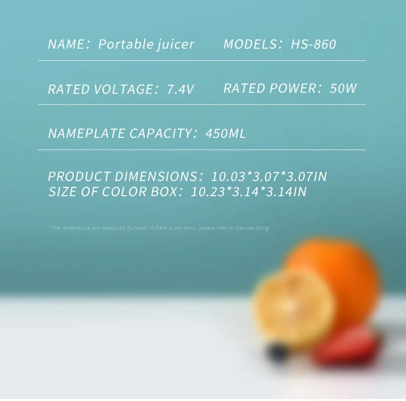 Mini Portable Juice Cup - 450ml Multifunctional for Student Home details