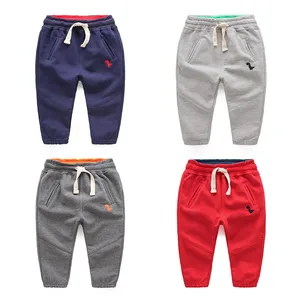 Kids Boys Plain Style Your Own Brand Drawstring Sports Pants In High Quality