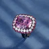 Black gold nest cut dried rose ring